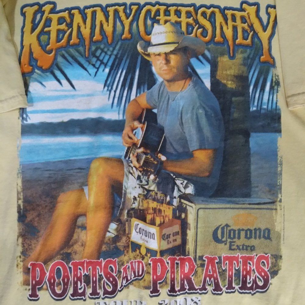 Kenny Chesney Poets And Pirates Tour 2008 T-Shirt